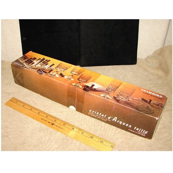 Vtg MIB Cordial Glass Set of 6, Durand Cristal D'Arques, Chambord, Liqueur Coupe - Picture 8 of 11